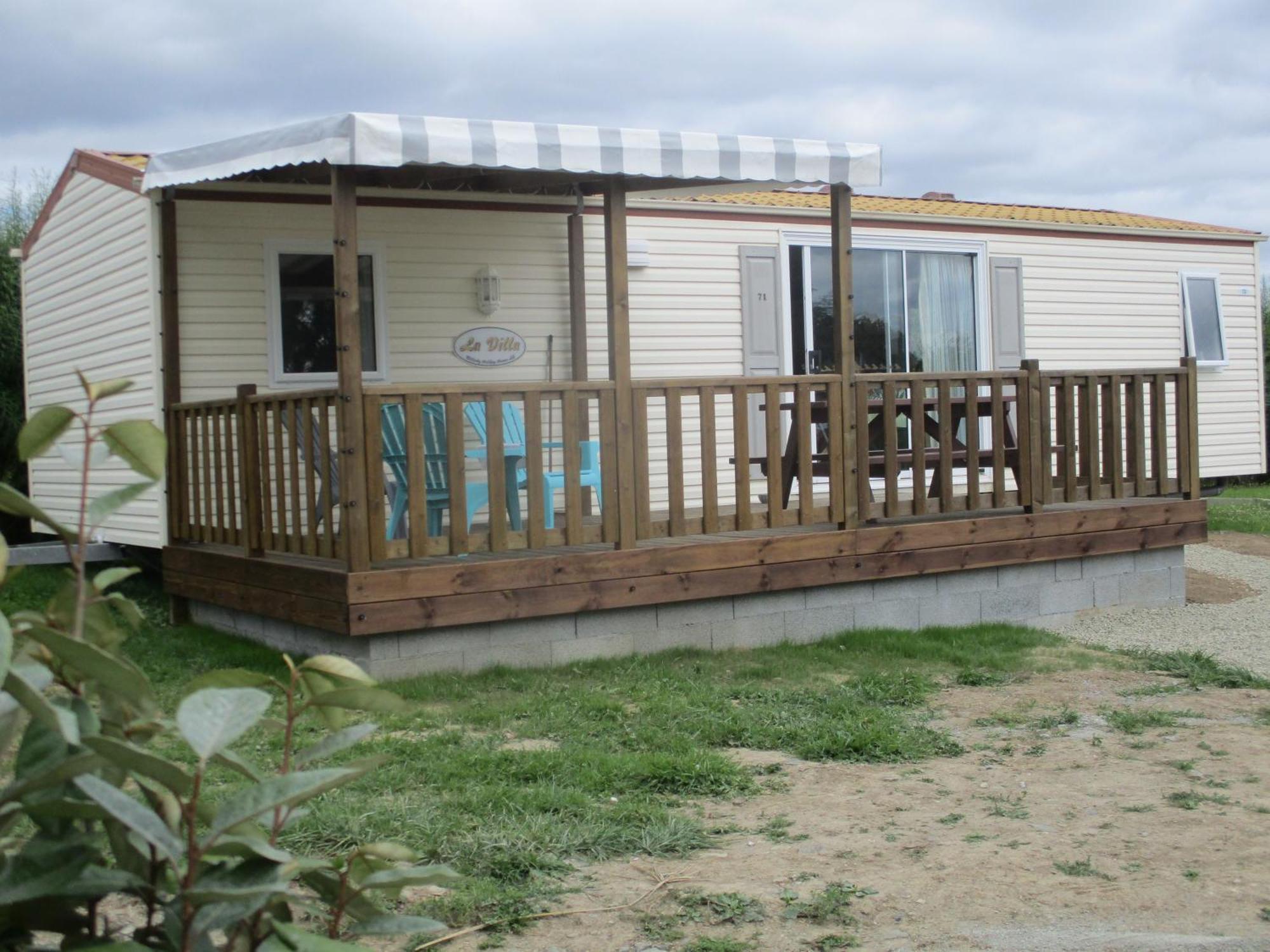 Les Mobile Home De Kerroyal Garlan Екстериор снимка